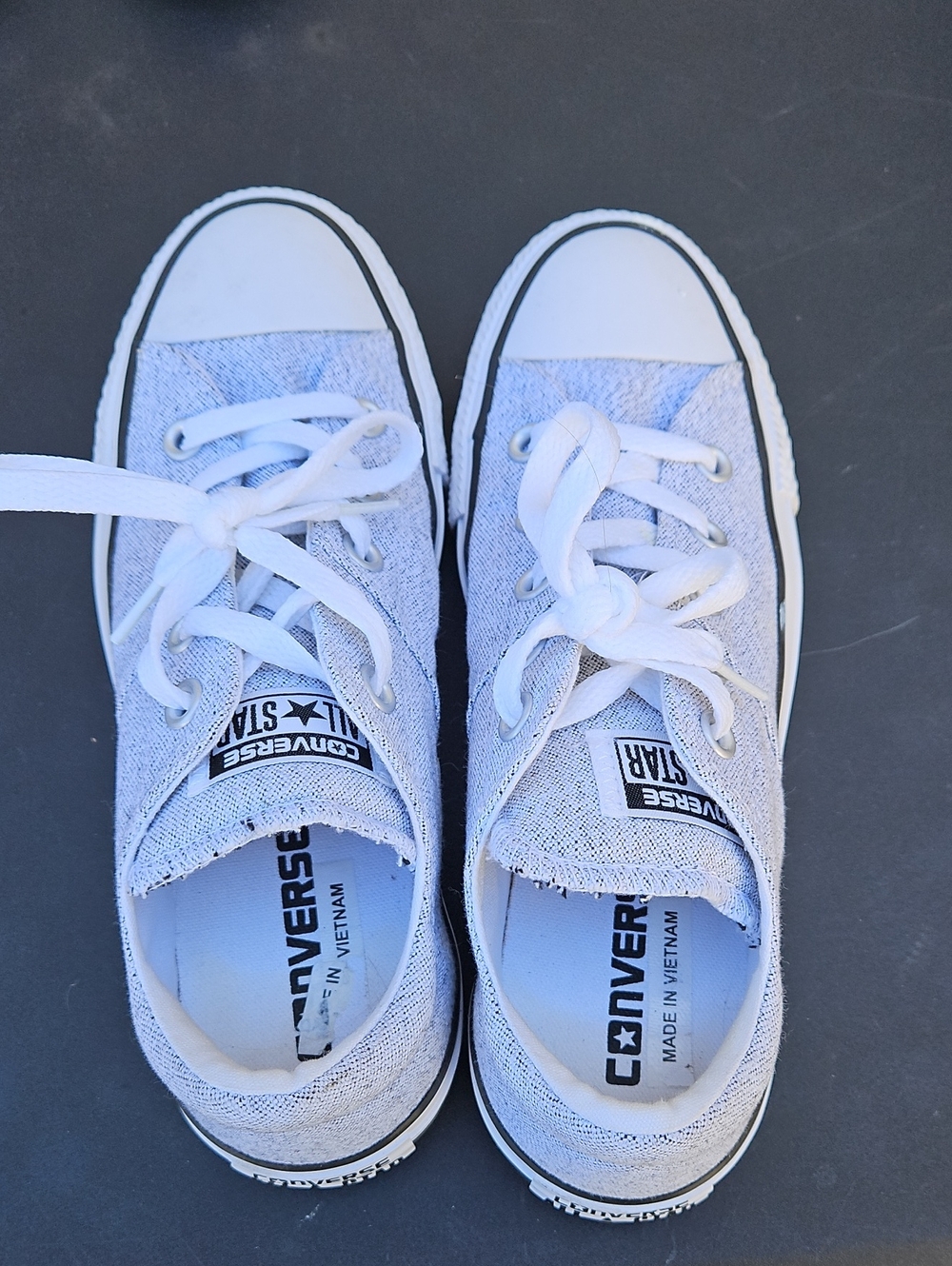 Converse Kids' Light Gray Low Top Sneakers